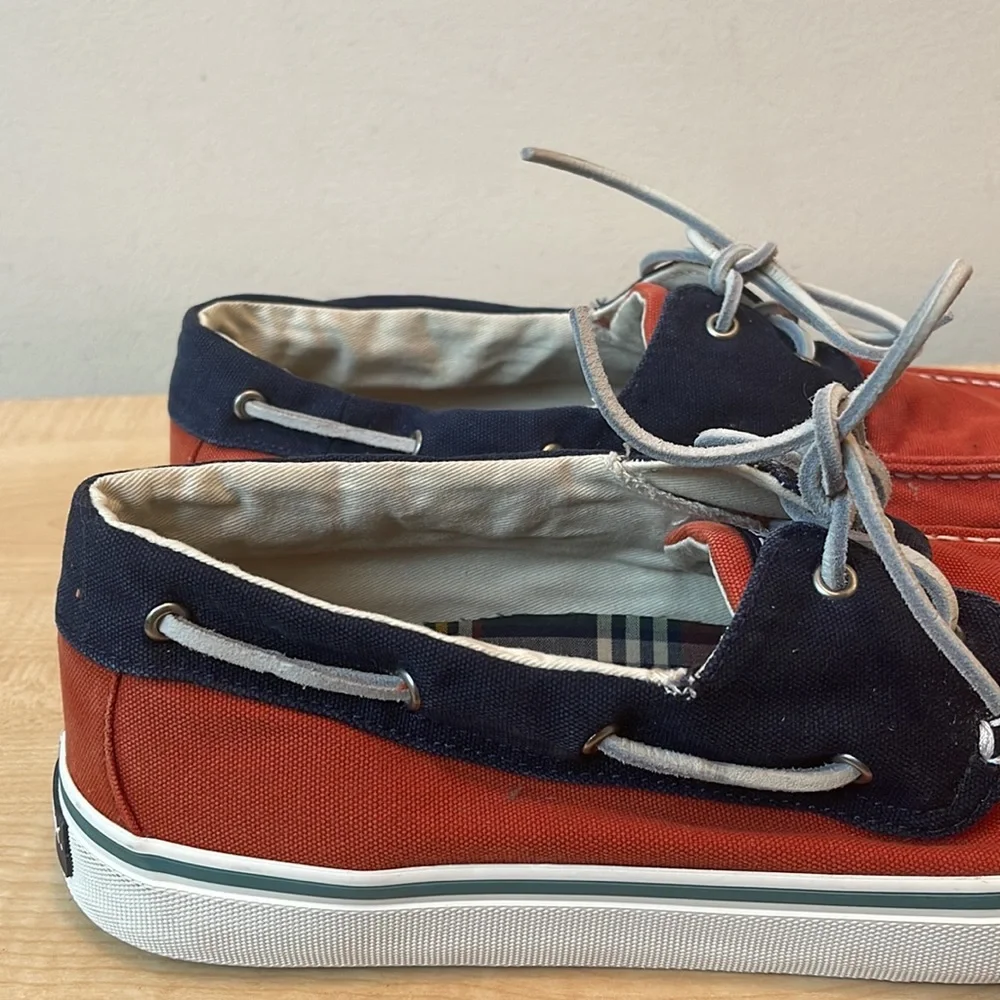Sperry Top-Sider Bahama II Two Tone Canvas Boat Shoes- New